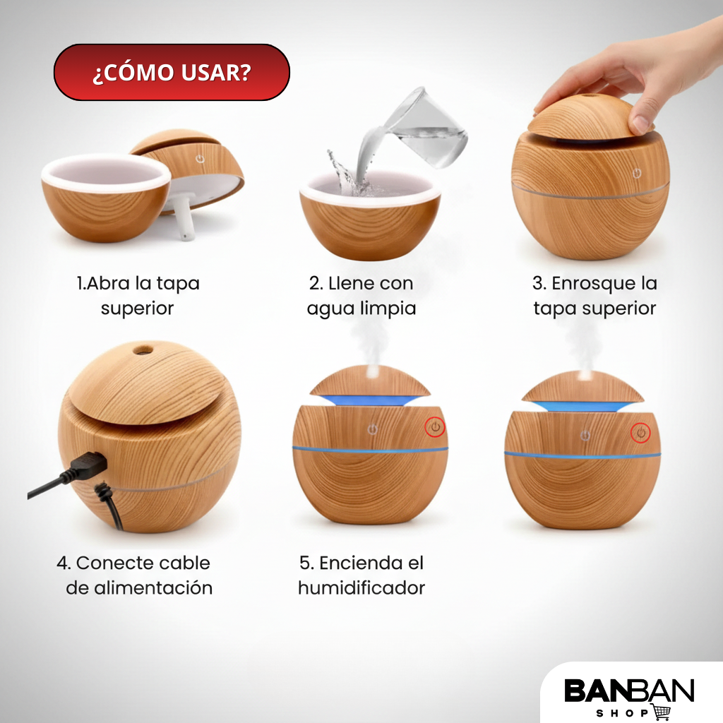 Humidificador aromática
