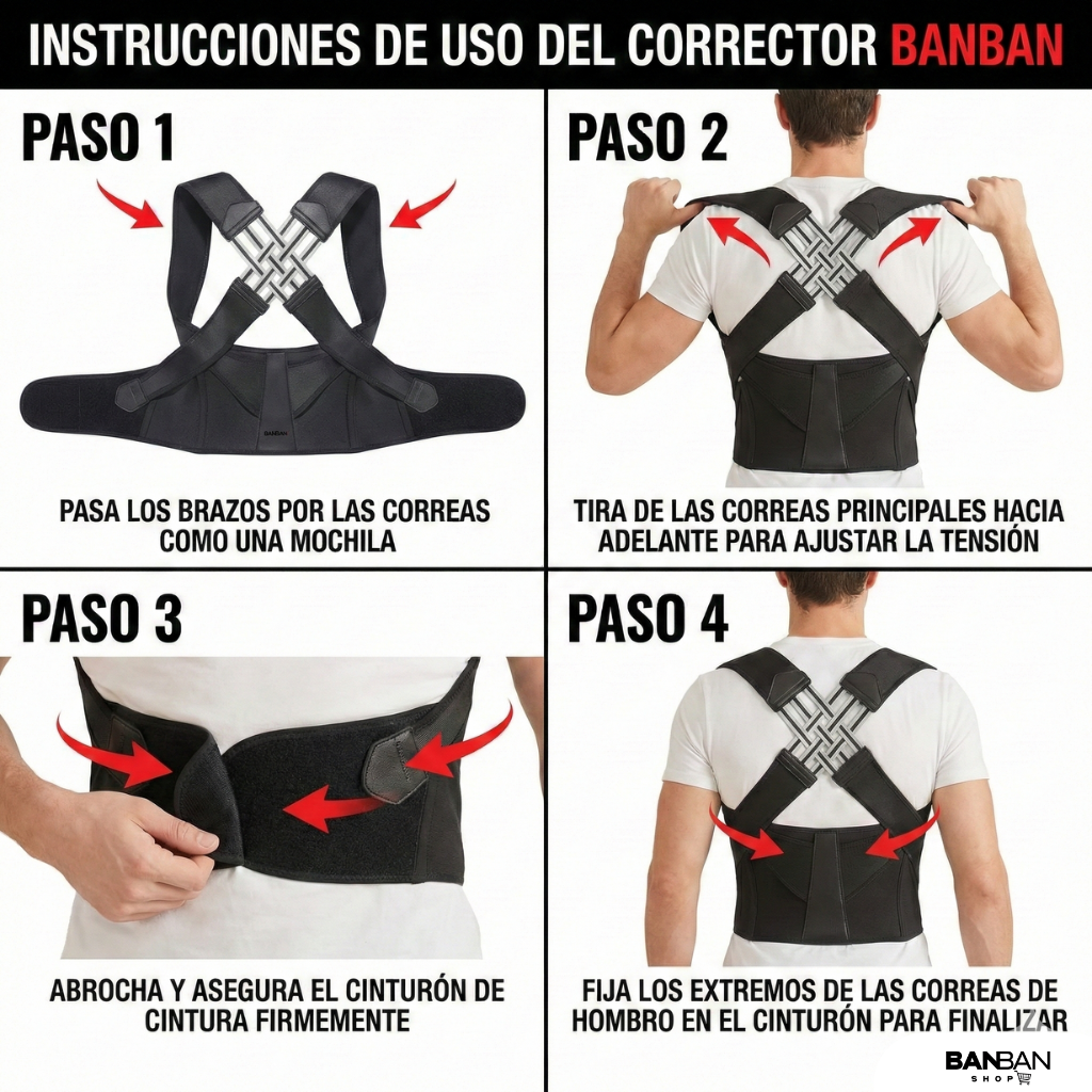 CORRECTOR DE POSTURA - soporte de espalda